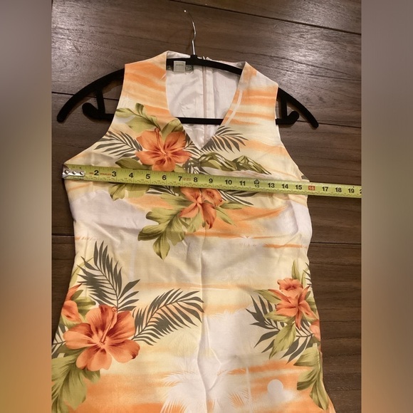 Vintage Tommy Bahama Hawaiian silk floral sleeveless Maxi Midi Dress Sz 2 - Picture 5 of 9